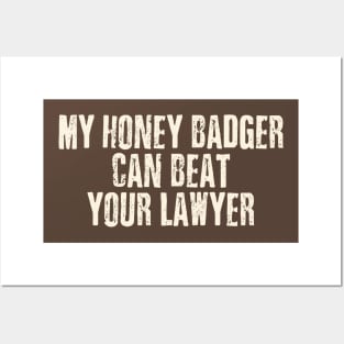 Honey badger Posters and Art